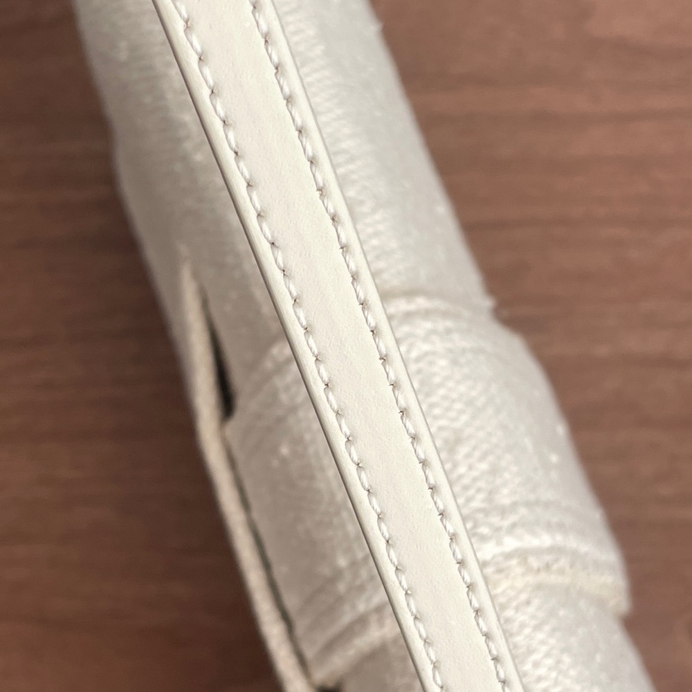 Jacquemus Woven Le Bambino Long Flap Bag- ivory - Picture 4 of 15